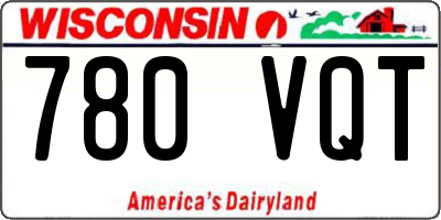 WI license plate 780VQT