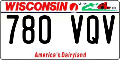 WI license plate 780VQV