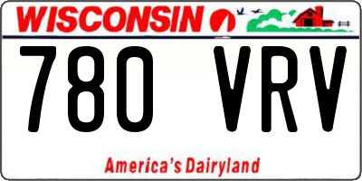 WI license plate 780VRV