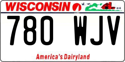 WI license plate 780WJV