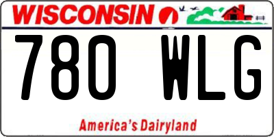 WI license plate 780WLG
