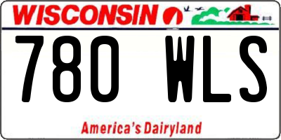 WI license plate 780WLS