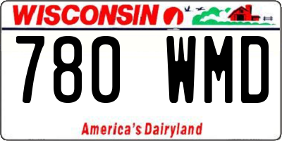 WI license plate 780WMD