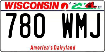 WI license plate 780WMJ