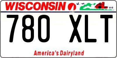 WI license plate 780XLT