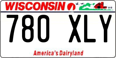 WI license plate 780XLY