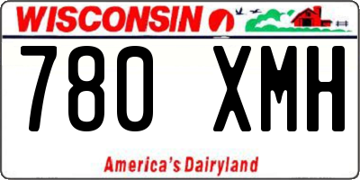 WI license plate 780XMH