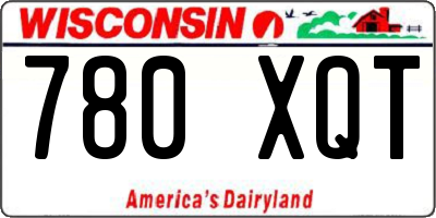 WI license plate 780XQT