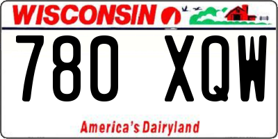 WI license plate 780XQW