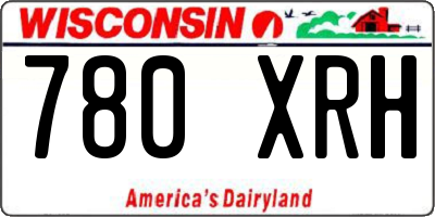 WI license plate 780XRH