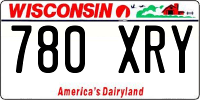 WI license plate 780XRY