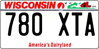 WI license plate 780XTA