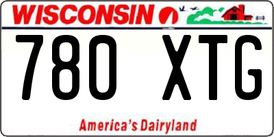 WI license plate 780XTG