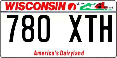 WI license plate 780XTH