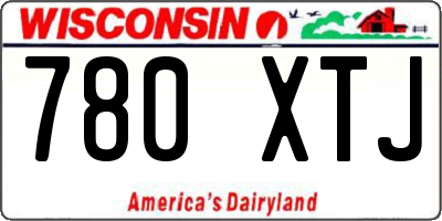 WI license plate 780XTJ