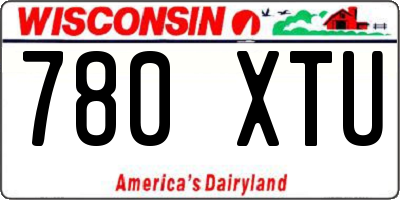 WI license plate 780XTU