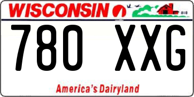 WI license plate 780XXG
