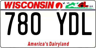 WI license plate 780YDL