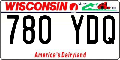WI license plate 780YDQ