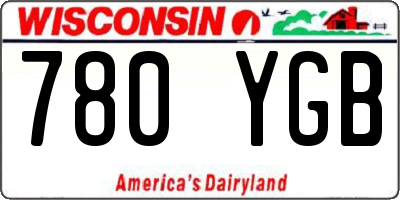 WI license plate 780YGB