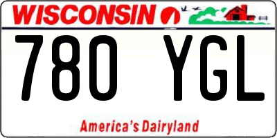WI license plate 780YGL