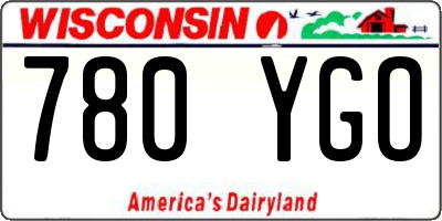 WI license plate 780YGO