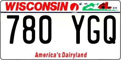 WI license plate 780YGQ