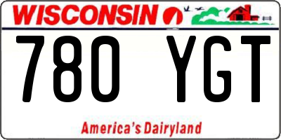 WI license plate 780YGT