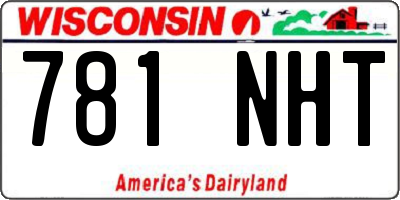 WI license plate 781NHT