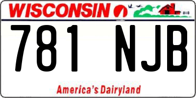 WI license plate 781NJB