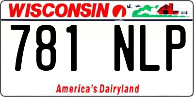 WI license plate 781NLP