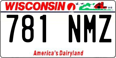 WI license plate 781NMZ
