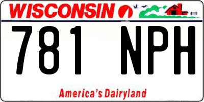 WI license plate 781NPH