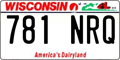 WI license plate 781NRQ