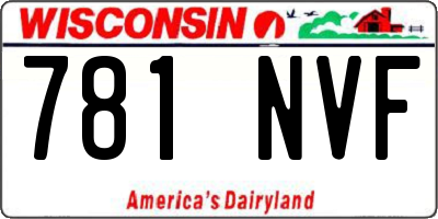 WI license plate 781NVF