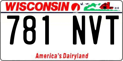 WI license plate 781NVT