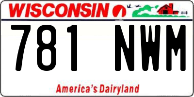 WI license plate 781NWM
