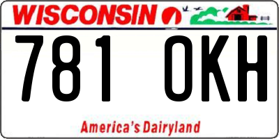 WI license plate 781OKH