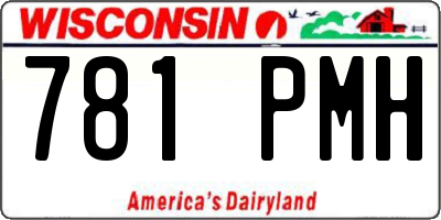 WI license plate 781PMH