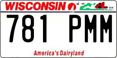 WI license plate 781PMM