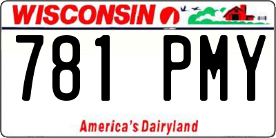 WI license plate 781PMY