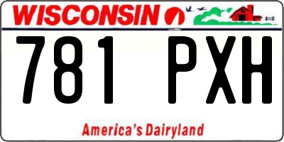 WI license plate 781PXH