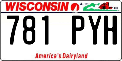 WI license plate 781PYH