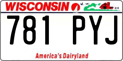 WI license plate 781PYJ