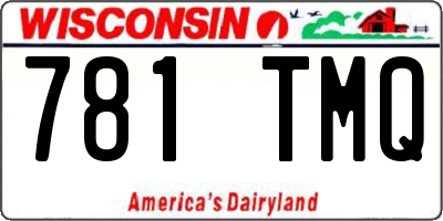 WI license plate 781TMQ