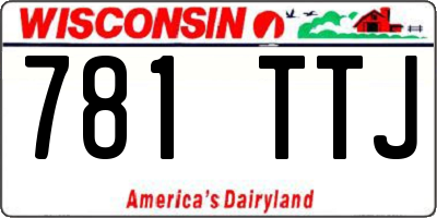 WI license plate 781TTJ