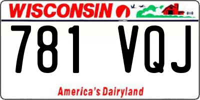 WI license plate 781VQJ