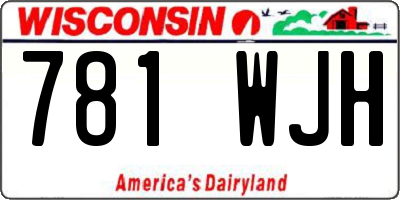 WI license plate 781WJH