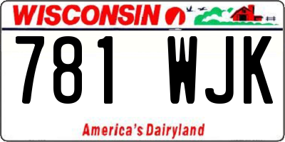 WI license plate 781WJK