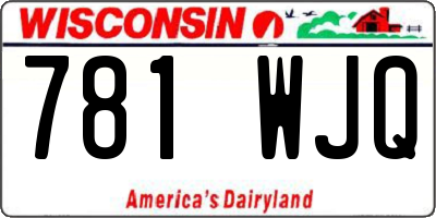 WI license plate 781WJQ